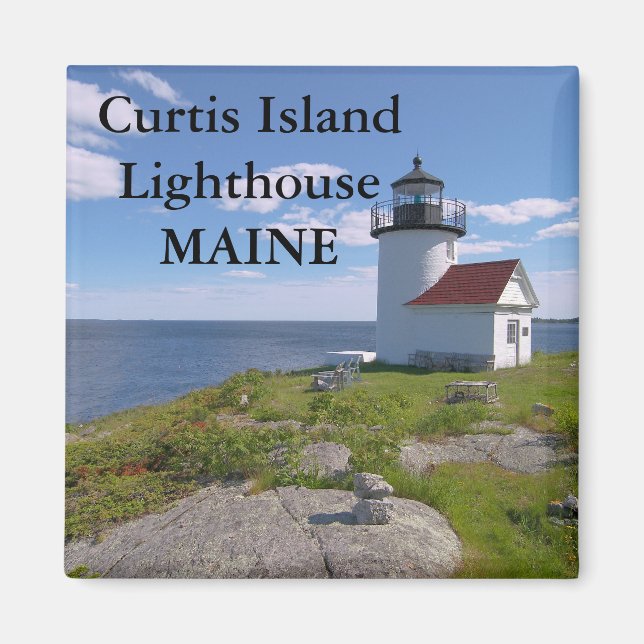 Curtis Island Lighthouse, Maine Magnet (Vorne)