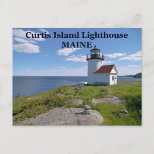 Curtis Island Lighthouse, Maine Postcard Postkarte