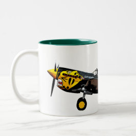 Curtis P-40K Warhawk Zweifarbige Tasse