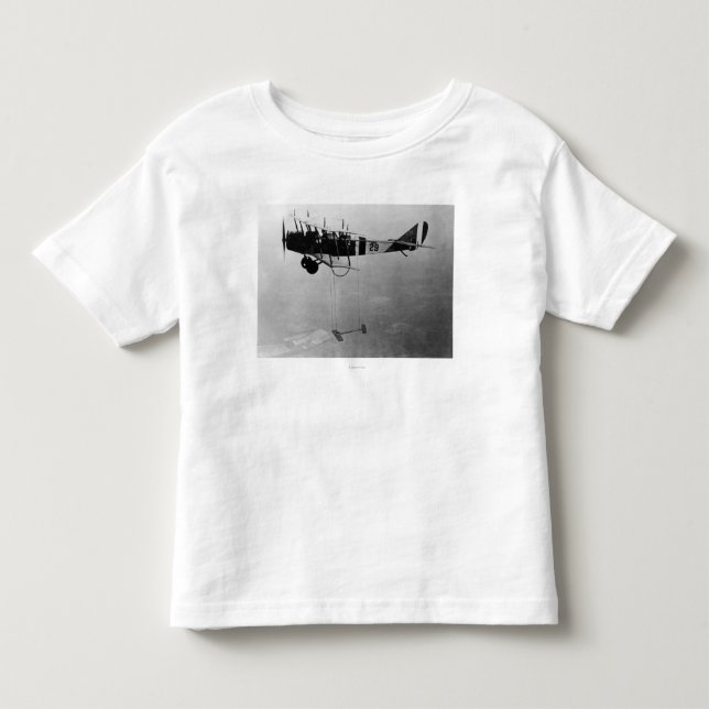 Curtiss JN-4 Jenny Flugzeuge mit vorbildlichem Kleinkind T-shirt (Vorderseite)
