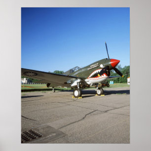 Curtiss P-40 Warhawk, auf der Minnesota CAF Air Sh Poster