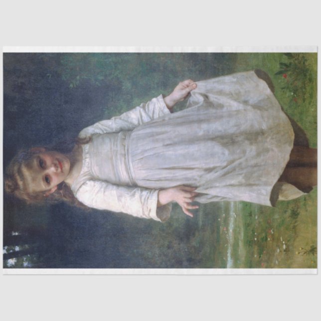 Curtsey, Bouguereau Seidenpapier (Vorderseite)