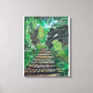 Curug Semirang Stretched Canvas Print Leinwanddruck