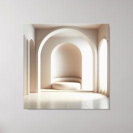 Curved Alcove Seat Leinwanddruck