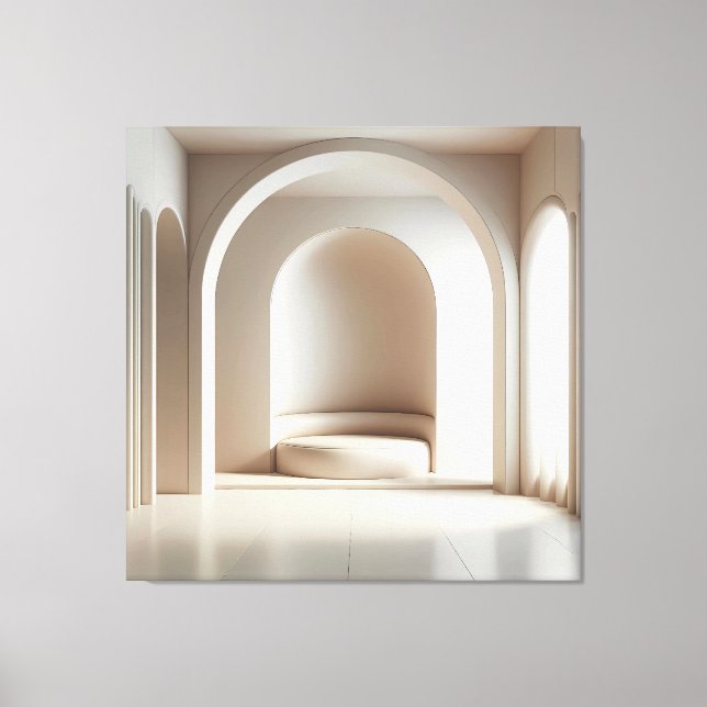 Curved Alcove Seat Leinwanddruck (Vorderseite)