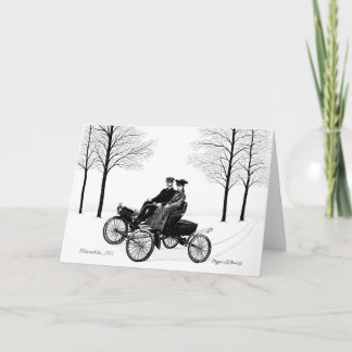 Curved Dash Olds Note Card Karte