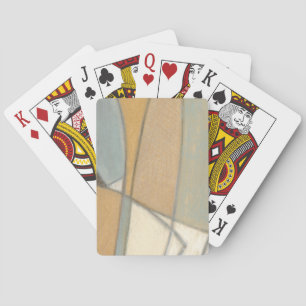 Curved Lines & Muted Earth Tones Spielkarten