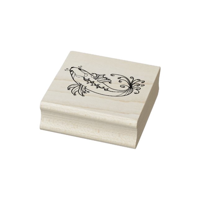 Curvy Fish I Gummistempel (Stempel)