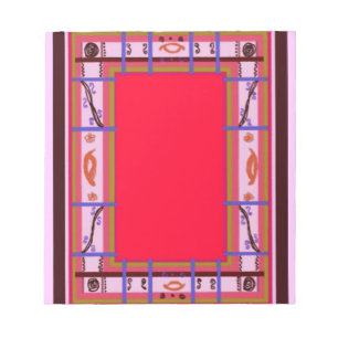 Curvy Kariert Notepad Notizblock