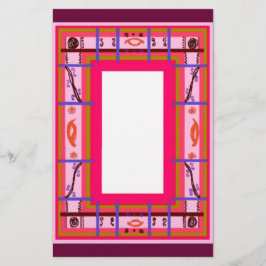 Curvy Kariert Stationery Briefpapier