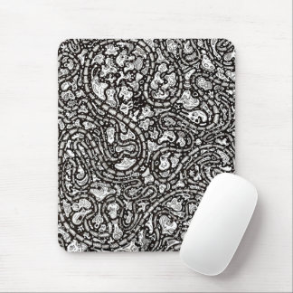 Curvy Twisty Cartoon Weird Faces Design Mousepad