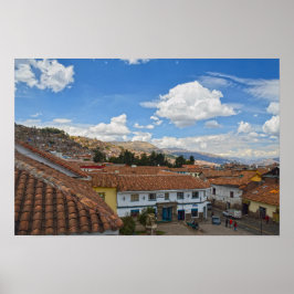 Cusco, Peru, Dächer Poster