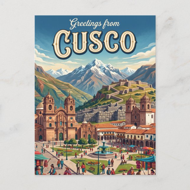 Cusco Peru Postkarte (Vorderseite)