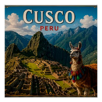 🧲 Cusco Peru Reiseandenken für Abenteuerreisen