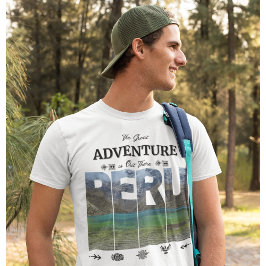 Cusco Peru | Salkantay, See, Inka, Anden, Pfad T-Shirt