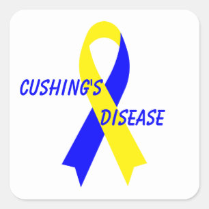 Cushing Disease Awareness Ribbon von Janz Quadratischer Aufkleber