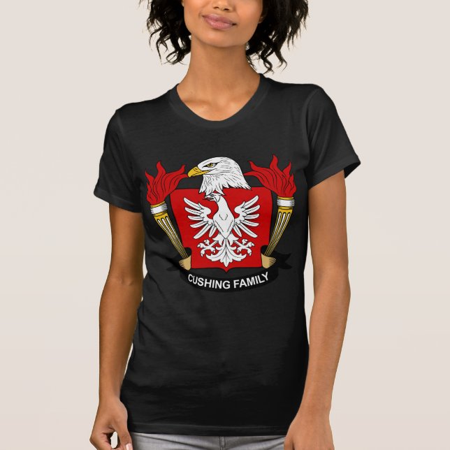 Cushing Familienwappen T-Shirt (Vorderseite)