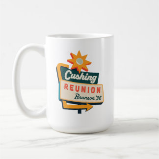 Cushing-Straßenschild Kaffeetasse
