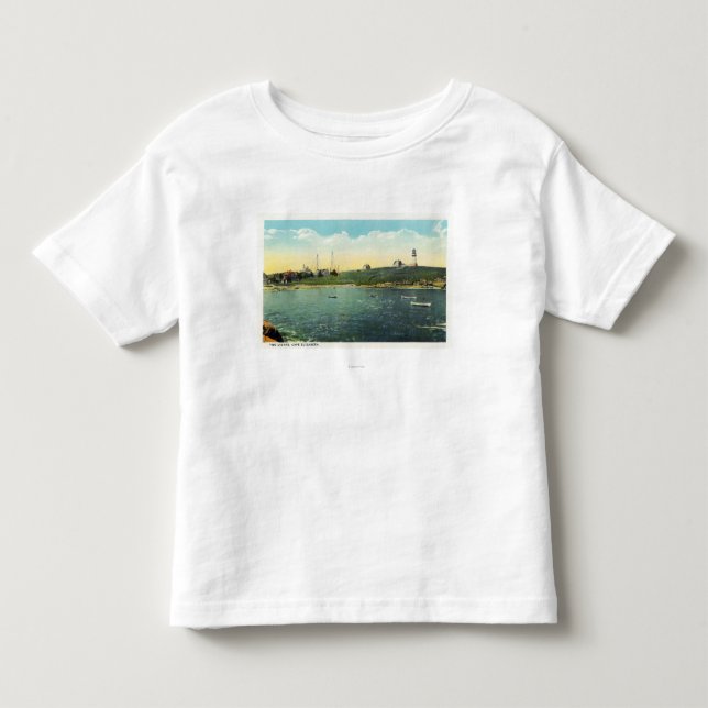 Cushings Insel-Ansicht des weißen Kopfes Kleinkind T-shirt (Vorderseite)