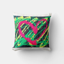Cushion Abstrakt Art Heart Kissen