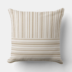 Cushions - Toskana Streifen Beige Design 2 Kissen
