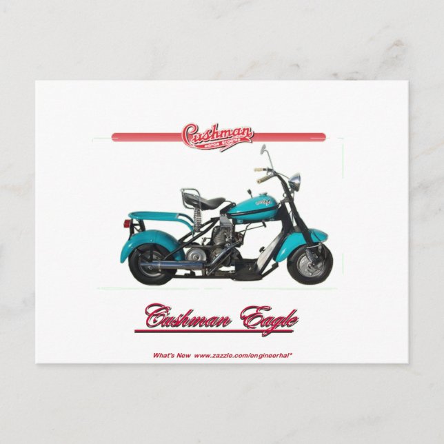 Cushman Eagle Postkarte (Vorderseite)