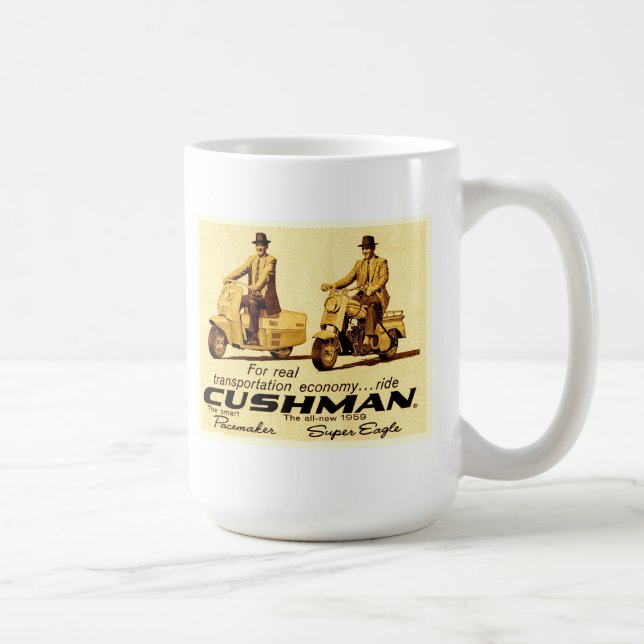 Cushman Pacemaker und Super-Adler-Roller Kaffeetasse (Rechts)