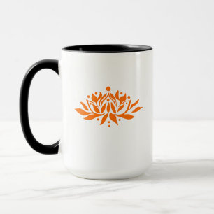 Cusomizable Flaming Lotus Blume Tasse