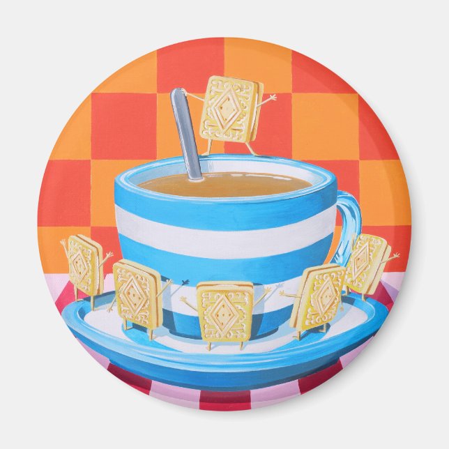 Custard Cream Tea Magnet (Vorne)