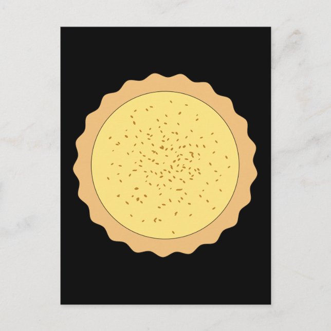 Custard Tart Pie. Postkarte (Vorderseite)