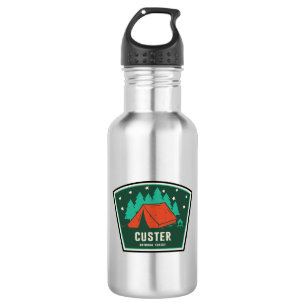 Custer National Forest Camping Edelstahlflasche