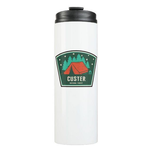 Custer National Forest Camping Thermosbecher (Vorderseite)