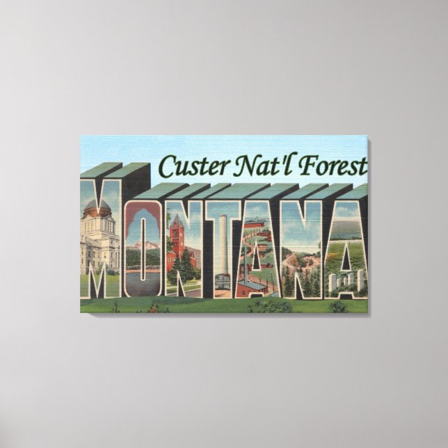 Custer Nat'l Forest, Montana Leinwanddruck (Vorderseite)