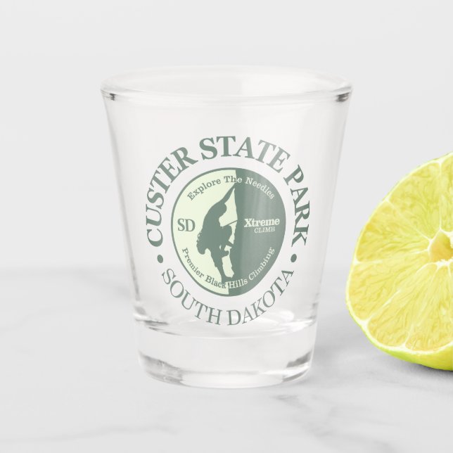 Custer Staat Park (CLB) Schnapsglas (Vorderseite)