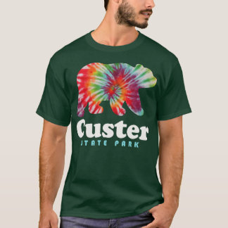 Custer Staat Park Gefärbte Krawatte Bear South Dak T-Shirt
