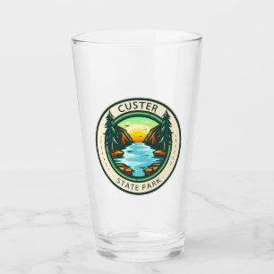 Custer Staat Park South Dakota Abzeichen Glas