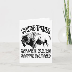 Custer Staat Park South Dakota Buffalo Nature Hiki Karte