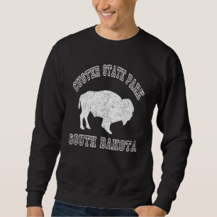 Custer Staat Park South Dakota Buffalo Wanderung C Sweatshirt