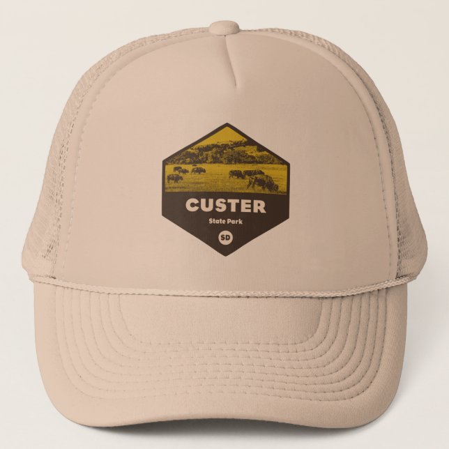 Custer Staat Park South Dakota Truckerkappe (Vorderseite)