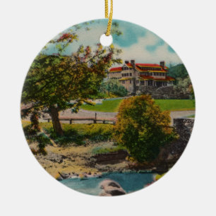 Custer Staats-Park-Spiel-Häuschen-Verzierung Keramik Ornament