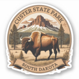 Custer State Park South Dakota Aufkleber