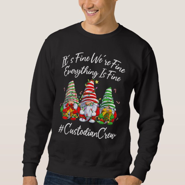 Custodian Crew Xmas Alles ist schön Weihnachten G Sweatshirt (Vorderseite)