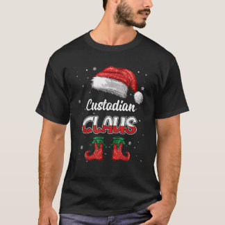 Custodian Santa Claus Weihnachten Funny Matching C T-Shirt