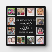 Custom 12 Foto Collage Grandchildren Zitat