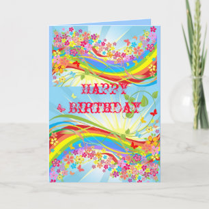 Custom 12x18 Happy Birthday Cards Karte