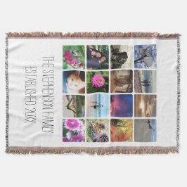 Custom 16 Foto Collage White Frame Mosaik Bild Decke