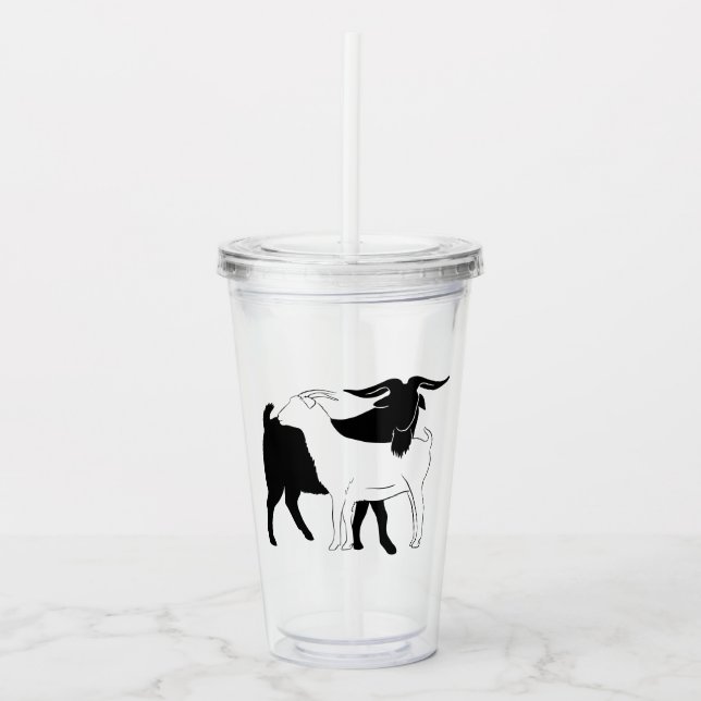 Custom 16oz, Clear Acrylic Tumbler Acryltrinkbecher (Vorderseite)