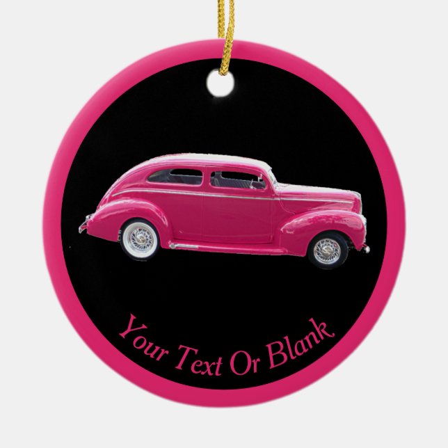 Custom 1940 Famous American Make Sedan Keramik Ornament (Vorne)