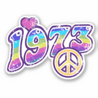 Custom 1973 Pro Roe Sticker- Beauty Hippy Design Aufkleber
