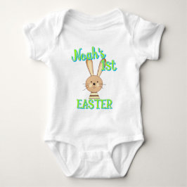 Custom 1. EASTER Happy Bunny Kleinkind Baby Outfit Strampler
